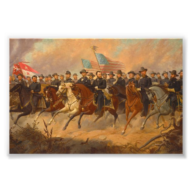 Grant och hans generaler av Ole Peter Hansen Balli Fototryck (Framsidan)