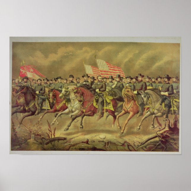 Grant och hans officerare poster (Framsidan)