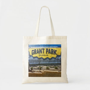 Grant Park, Atlanta, Welcome, Tote Bag Tygkasse