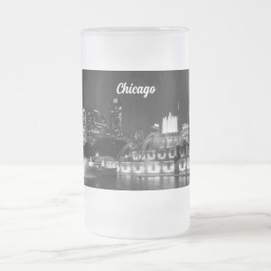 Grant Park Chicago Grayscale Frosted Mugg