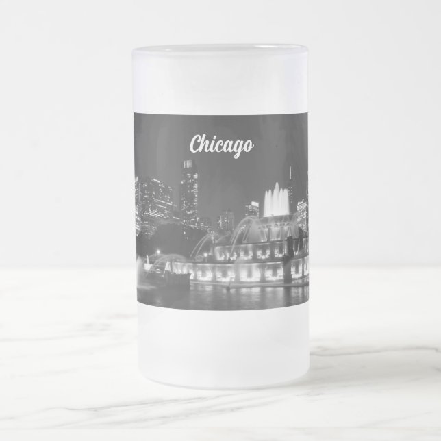Grant Park Chicago Grayscale Frosted Mugg (Center)