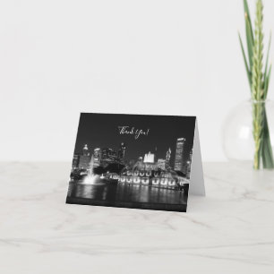 Grant Park Chicago Grayscale - tackkort Kort