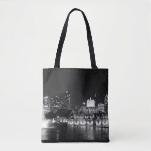 Grant Park Chicago Grayscale Tygkasse
