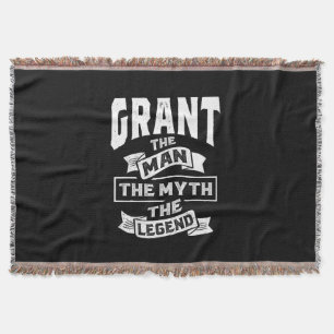 Grant Personlig Namn Birthday Gift Filt