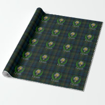 Grant Scottish Clan Tartan & Crest