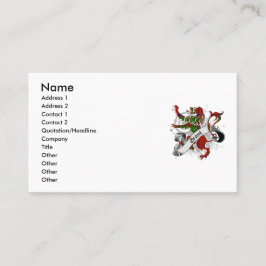 Grant Tartan Lejonare Visitkort