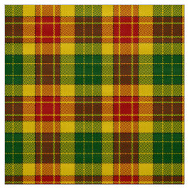 Grant Tartan Red Grönt and Gult Play Fabric Tyg