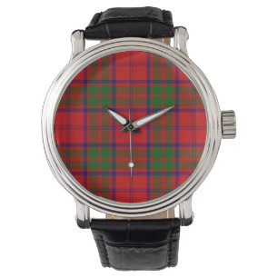 Grant tartan red grönt plaid armbandsur