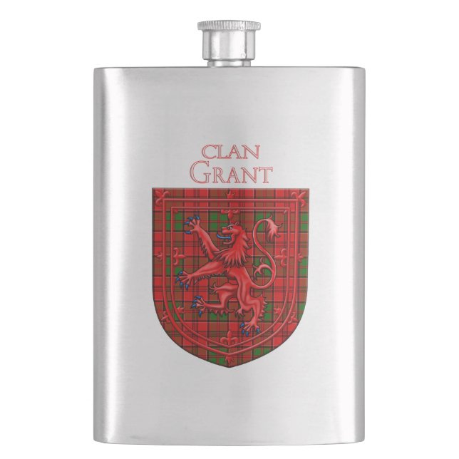 Grant Tartan Scottish Plaid Lion Rampant Fickplunta (Framsidan)