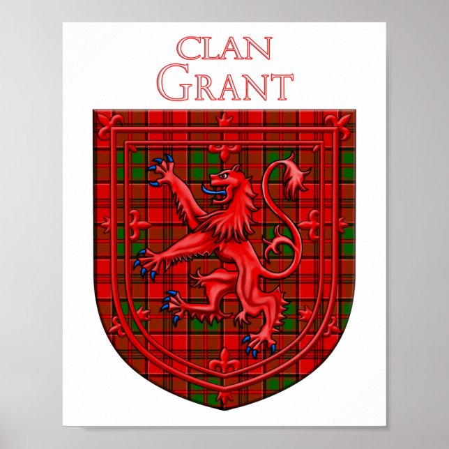 Grant Tartan Scottish Play Lejon Rampant Poster (Framsidan)