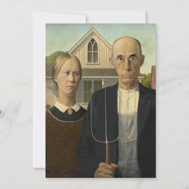 Grant Wood - American Gothic (Framsida)
