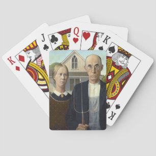 Grant Wood "American Gothic" Casinokort