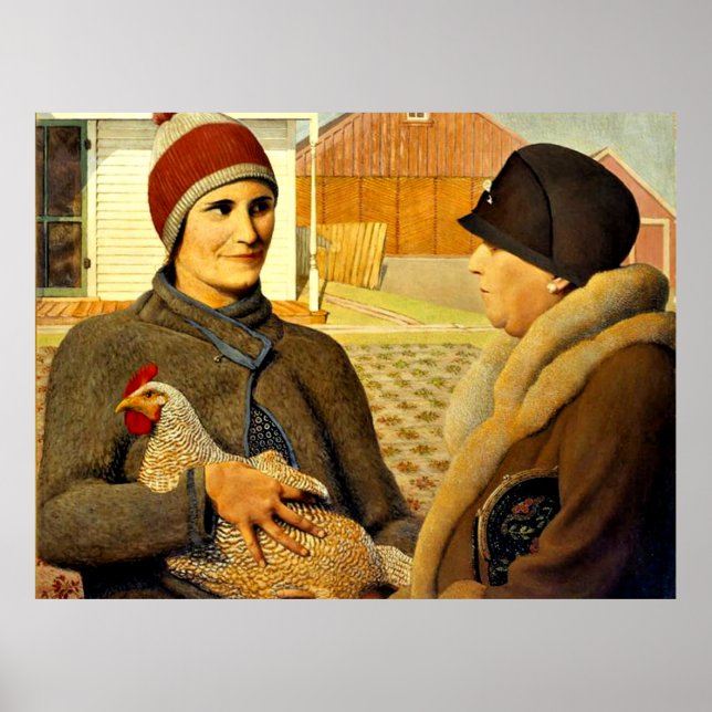Grant Wood - Appraisal, bra Art-tavla, Poster (Framsidan)