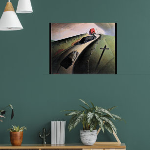 Grant Wood Art, Död på Ridge Road, Poster
