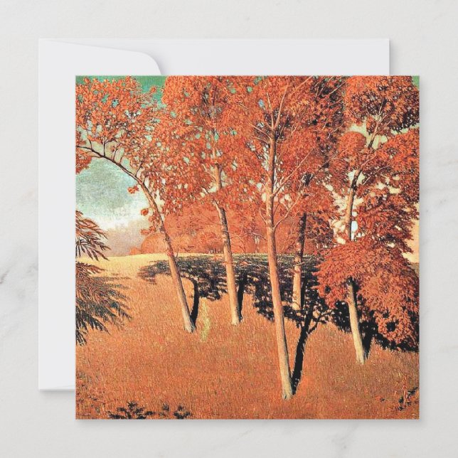 Grant Wood artwork, Vår Oak Kort (Framsida)