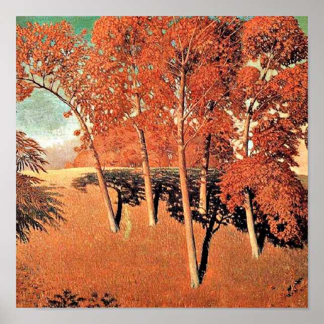 Grant Wood artwork, Vår Oak Poster (Framsidan)