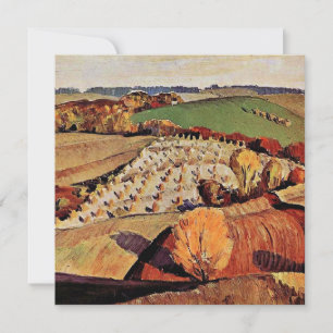 Grant Wood-grafik, liggande Kort