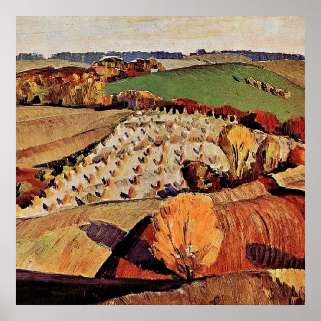Grant Wood-grafik, liggande, Poster (Framsidan)