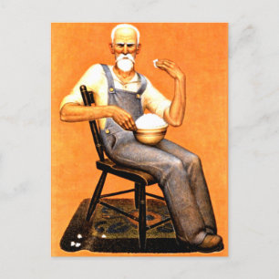 Grant Wood - Grandpa eat popcorn Vykort