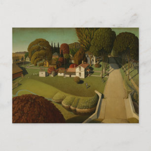 Grant Wood - Herbert Hoovers födelseort Vykort