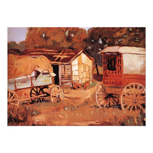 Grant Wood - Horsetraders Fototryck (Framsidan)