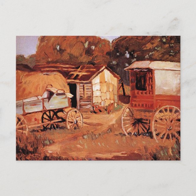 Grant Wood - Horsetraders Vykort (Framsida)