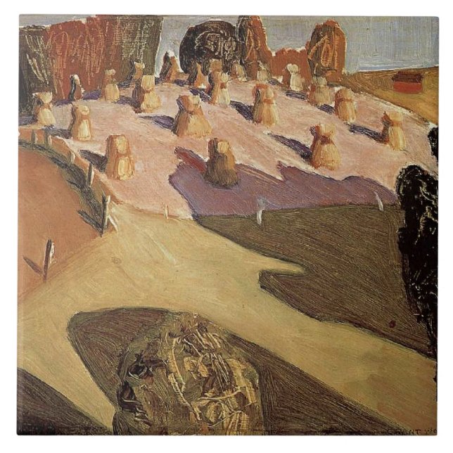 Grant Wood - Iowa Ligcape Kakelplatta (Framsidan)