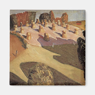 Grant Wood - Iowa Ligcape Magnet