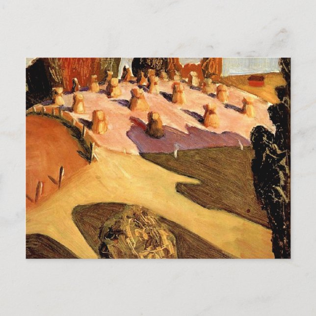 Grant Wood - Iowa View, bra art Vykort (Framsida)