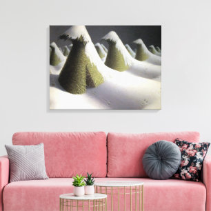 Grant Wood Januari Höstack Finkonst Canvastryck