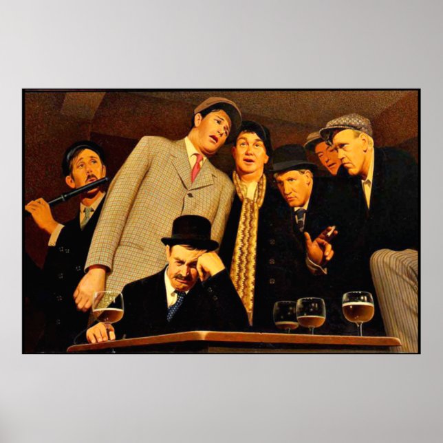 Grant Wood - Sentimental Ballad Poster (Framsidan)