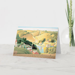 Grant Wood - Stone City, Iowa Kort