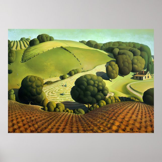 Grant Wood - Young Maj Poster (Framsidan)