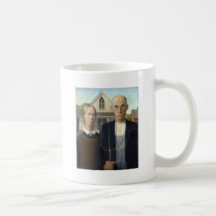 Grant Woods amerikanska gotiic Kaffemugg