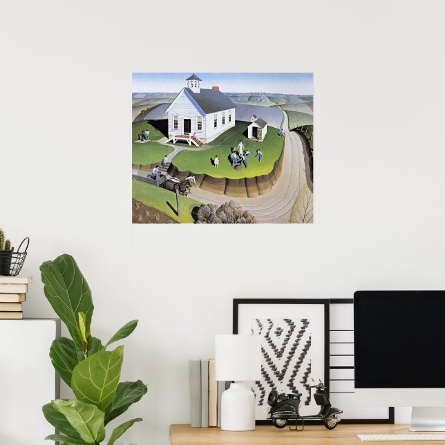 Grant Wood's Arbor Day artwork Poster (Hemmakontoret)