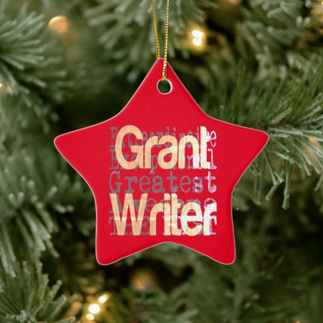 Grant Writer Extraordinaire Julgransprydnad Keramik (Träd)
