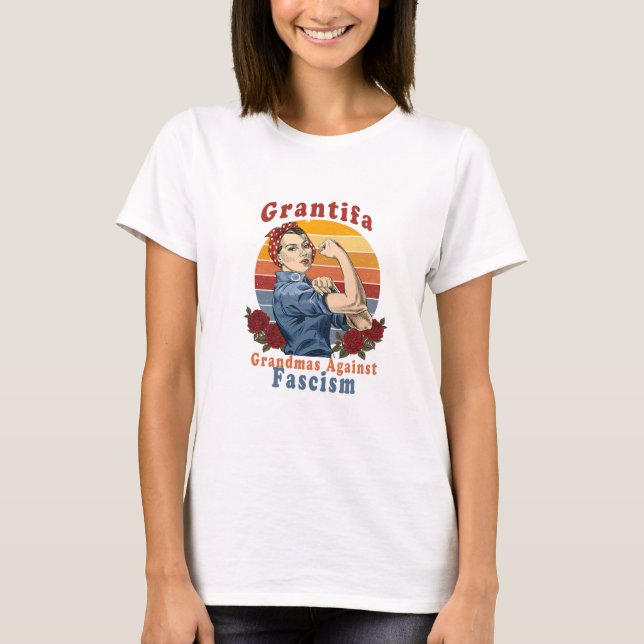Grantifa Grandmas Against T Shirt (Framsida)