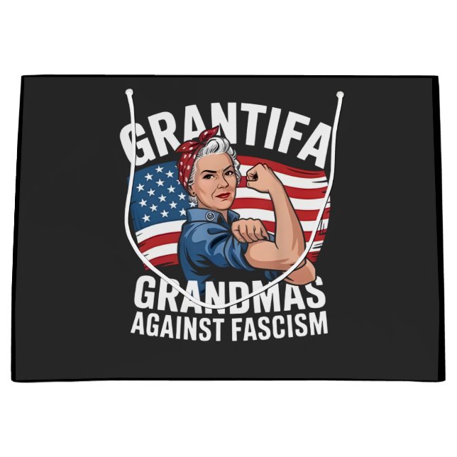 Grantifa Mormor Mot Fascism Ingen Kung USA  (Framsidan)