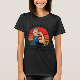 Grantifa Mormor mot fascism Patriotisk Vintage T Shirt