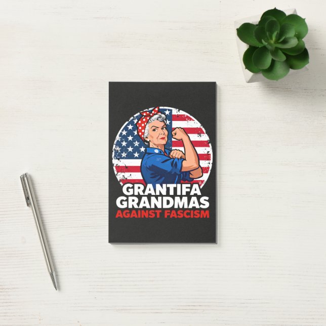 Grantifa Mormor mot fascism Post-it Block (Kontor)