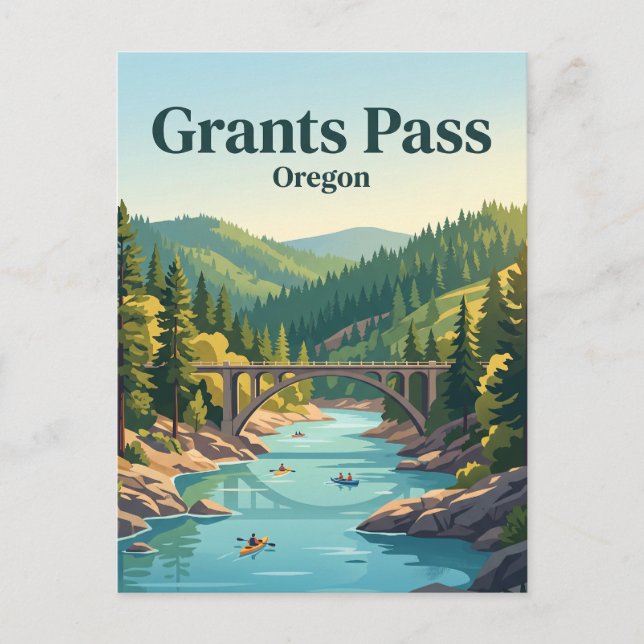 Grants Pass, Oregon Vykort (Framsida)