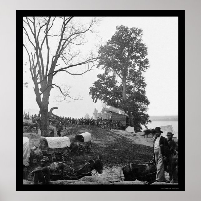 Grant's Wilderness Kampanj Wagon Tåg 1864 Poster (Framsidan)