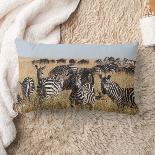 Grant's Zebra Lumbar Pillow Lumbarkudde (Filt)
