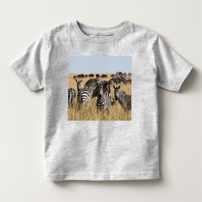 Grant's Zebra Småbarn T-Shirt (Framsida)