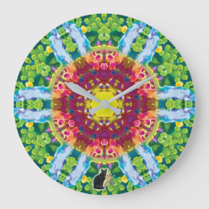 Granular Kaleidoscope Stor Klocka