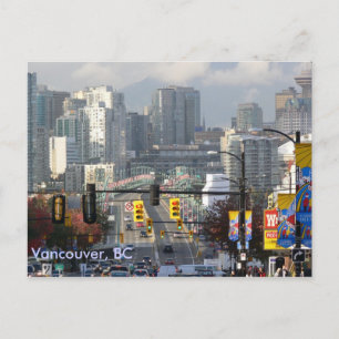 Granville Bridge, Vancouver, BC Vykort