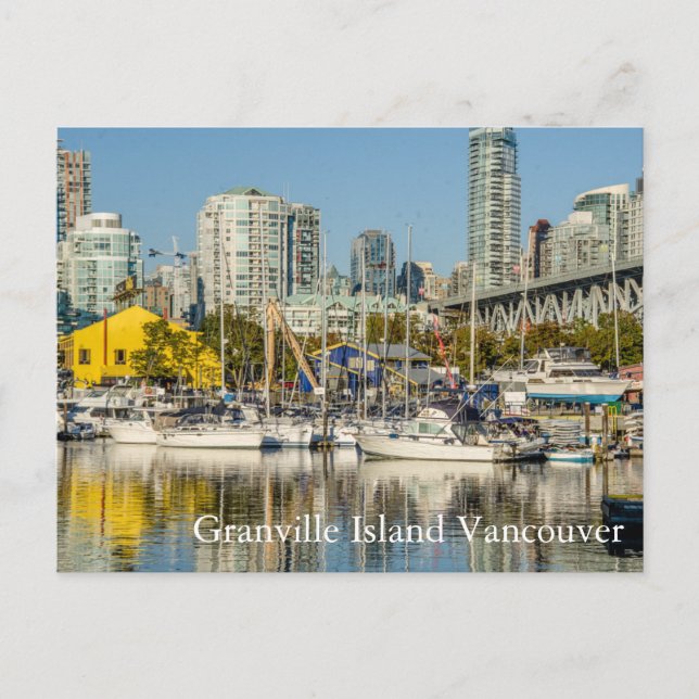 Granville Island Vancouver BC Vykort (Framsida)
