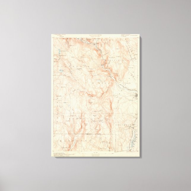 Granville, Massachusetts Canvastryck (Framsida)