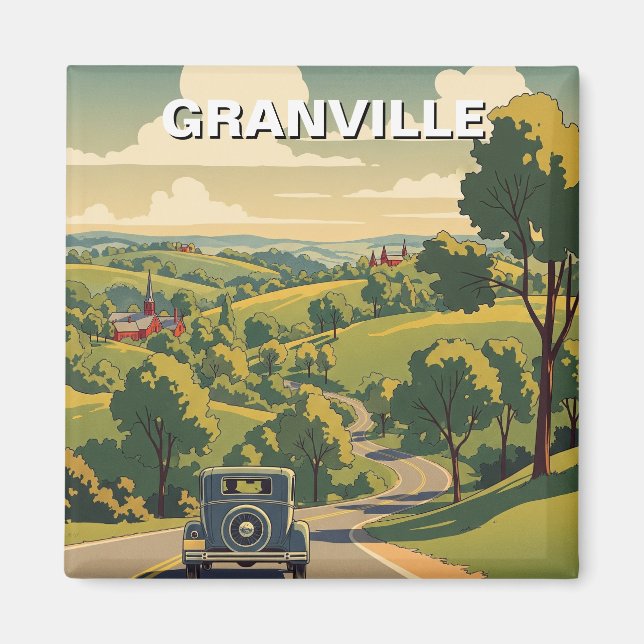 Granville Ohio Travel Magnet (Framsidan)