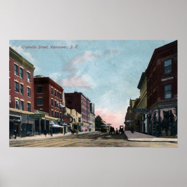 Granville Street View Poster (Framsidan)